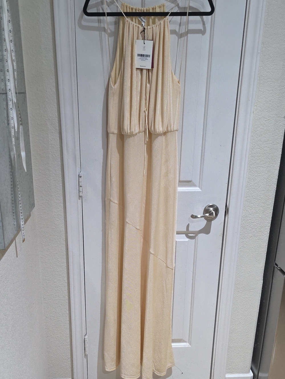 Reformation Lupe Knit Sugar  Halter Maxi Dress - Size L